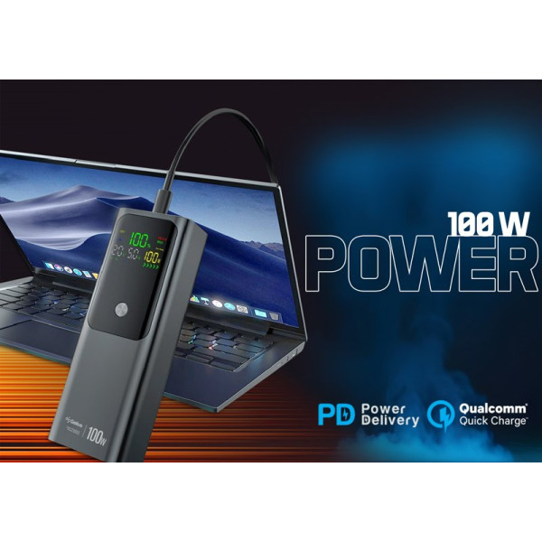 Повербанк 20000mAh QC+PD 100W Black