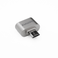 Перехідник Remax USB to Micro USB silver