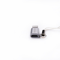 Перехідник Remax Micro USB to Lightning silver