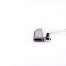 Перехідник Remax Micro USB to Lightning silver