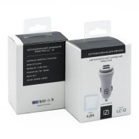 АЗП іЗі LC-12 24W 4.8A 2USB-A white