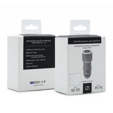 АЗП іЗі PC-15 24W 4.8A 2USB-A silver