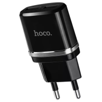 Зарядний пристрій Hoco C12 12W 2.4A 2USB-A black