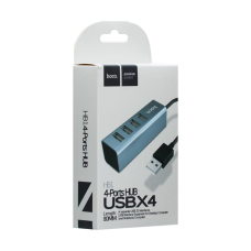 USB HUB adapter Hoco HB1 4USB silver
