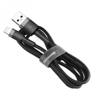 Кабель Baseus Cafule USB-A to Lightning 12W 1.5A 2м (CALKLF-CG1) black gray