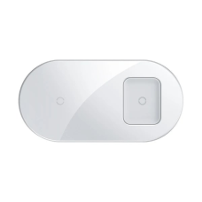 Бездротовий зарядний пристрій Baseus Simple 2в1 18W white
