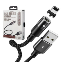 Кабель Remax RC-102i Magnetic USB-A to Lightning 15W 3A 1.2м black