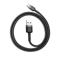 Кабель Baseus Cafule USB-A to Type-C 10W 2A 2м (CATKLF-CG1) black gray