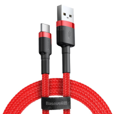 Кабель Baseus Cafule USB-A to Type-C 10W 2A 2м (CATKLF-C09) red