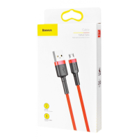 Кабель Baseus Cafule USB-A to Micro USB 7.5W 1.5A 2м (CAMKLF-C09) red