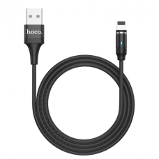 Кабель Hoco U76 Fresh Magnetic USB-A to Lightning 12W 2.4A 1.2м black