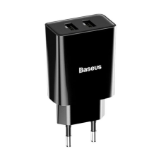Зарядний пристрій Baseus Speed Mini Dual U 10.5W 2.1A 2USB-A (CCFS-R01) black
