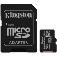 Карта пам'яті Kingston MicroSDXC Canvas Select Plus 100R A1 64Gb (sd adapter)
