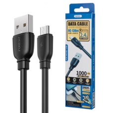 Кабель Remax RC-138м USB-A to Micro USB 12W 2.4A 1м black