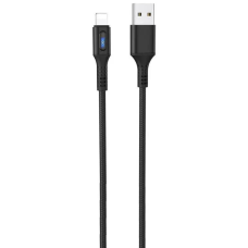 Кабель Hoco U79 Admirable Smart Power USB-A to Lightning 12W 2.4A 1.2м black