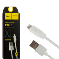 Кабель Hoco X1 Rapid USB-A to Lightning 12W 2.4A 1м white
