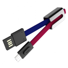 Кабель Hoco U36 Mascot USB-A to Micro USB 12W 2.4A 0.2м red blue