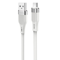 Кабель Hoco U72 Forest Silicone USB-A to Micro USB 12W 2.4A 1.2м white