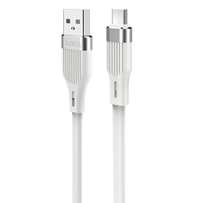 Кабель Hoco U72 Forest Silicone USB-A to Micro USB 12W 2.4A 1.2м white