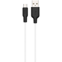 Кабель Hoco X21 Silicone USB-A to Micro USB 10.5W 2A 1м black white