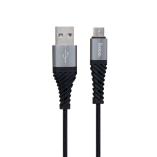 Кабель Hoco X38 Cool USB-A to Micro USB 12W 2.4A 1м black