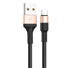 Кабель Hoco X26 USB-A to Type-C 1м black gold