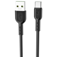 Кабель Hoco X33 Surge USB-A to Type-C 5A 1м black