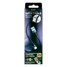 Кабель Remax RC-124a USB-A to Type-C 2.4A 1м black