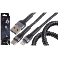 Кабель Remax RC-124i USB-A to Lightning 2.4A 1м black
