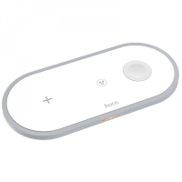 Бездротовий зарядний пристрій Hoco CW24 3в1 15W white