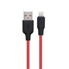 Кабель Hoco X21 Plus Silicone USB-A to Lightning 0.25м red black