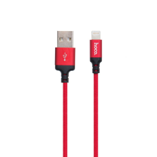Кабель Hoco X14 Times Speed USB-A to Lightning 1м red black
