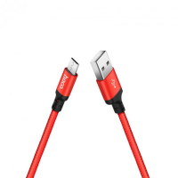 Кабель Hoco X14 Times Speed USB-A to Micro USB 12W 2.4A 2м red black