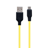 Кабель Hoco X21 Plus Silicone USB-A to Micro USB 1м black yellow