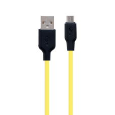 Кабель Hoco X21 Plus Silicone USB-A to Micro USB 1м black yellow