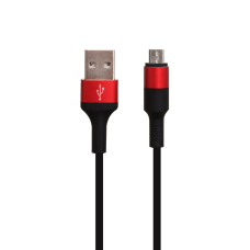 Кабель Hoco X26 USB-A to Micro USB 1м black red