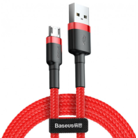 Кабель Baseus Cafule USB-A to Micro USB 12W 2.4A 1м (CAMKLF-B09) red