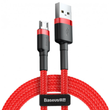 Кабель Baseus Cafule USB-A to Micro USB 12W 2.4A 1м (CAMKLF-B09) red