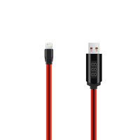 Кабель Hoco U29 LED Dislayed Timing USB-A to Lightning 10W 2.1A 1м red