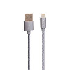 Кабель Hoco X2 Knitted USB-A to Lightning 1м silver