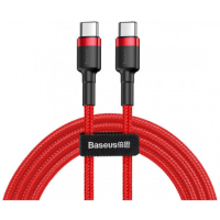 Кабель Baseus Cafule Type-C to Type-C 60W 3A 2м (CATKLF-H09) red