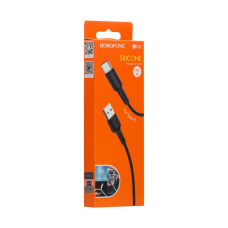Кабель Borofone BX30 Silicone USB-A to Type-C 15W 3A 1м black