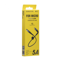 Кабель Borofone BX32 USB-A to Micro USB 12W 2.4A 0.25м black