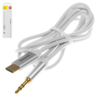 Audio кабель AUX Baseus Yiven M01 Type-C to 3.5мм 1.2м (CAM01-02) white