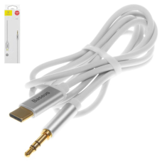 Audio кабель AUX Baseus Yiven M01 Type-C to 3.5мм 1.2м (CAM01-02) white