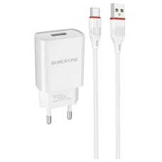 Зарядний пристрій Borofone BA20A 10.5W 2.1A USB-A з кабелем A-C white