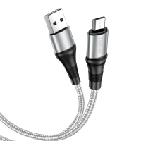Кабель Hoco X50 USB-A to Micro USB 12W 2.4A 1м gray