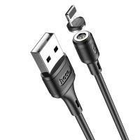 Кабель Hoco X52 Sereno Magnetic USB-A to Lightning 12W 2.4A 1м black