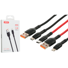 Кабель XO NB55 USB-A to Lightning 1м black