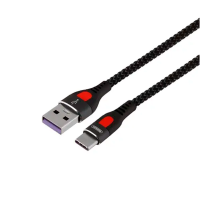 Кабель Remax RC-188a USB-A to Type-C 5A 1м black
